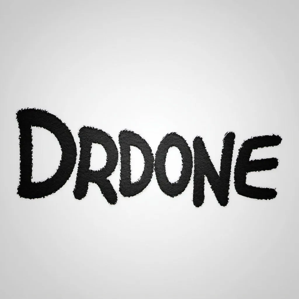 Prompt: Create picture of the word DrDone with a white background