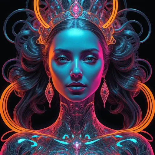 Prompt: Venetian gloomy neon artisic queen of hards, contrasted coil draw style,   ,geometric epic neon flow perfect intricate intricate transparent, marvel ,masterpiece intricate intricate transparent shining contrasted realistic GRADIENT epic myth linered woman sketch drow realistic High resolution Dreamig woman in stereoscopic High resolution, inspired by monalisa  balancing metallic neon Oil, compact zoom intricate, perfect intricate details, perfectaureal fractal, full person in transparent great 