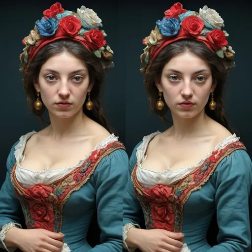 Prompt:  woman in stereoscopic 3d  by Delacroix stereoscopic 3d,  mimetism intricate, perfect intricate details, hyper-detailed, beautifully draw by Delacroix, tones, perfect l beautifully draw by Delacroix stereoscopic 3d, steroscopic compact zoom intricate, perfect intricate details, hyper-detailed
 compact zoom intricate, perfect intricate details, perfect 