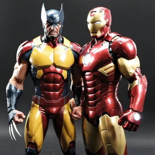 Prompt: wolverine e ironman