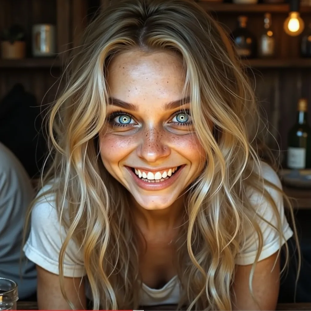 Prompt: Young woman, beautiful face, cute face, adorable, 22 years old, blonde hair.
