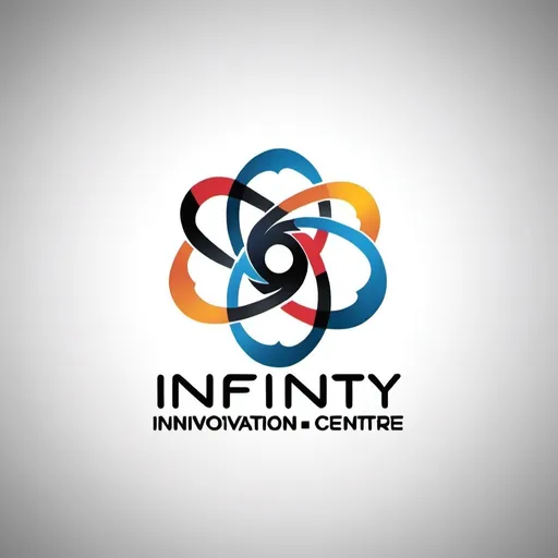 Prompt: please help me design a logo for a company called Infinity Innovation Centre in Nepal. Infinity will do work on integrating steam innovation to education sector. It will conduct classes on 3d printing, robotics, education workshops, etc. Present me designs regarding the same. the logo should look professional and also have the infinity symbol in it. suggest me 5 such logos as options to choose from