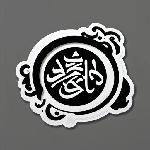 Prompt: A black and white logo written fact pashmam