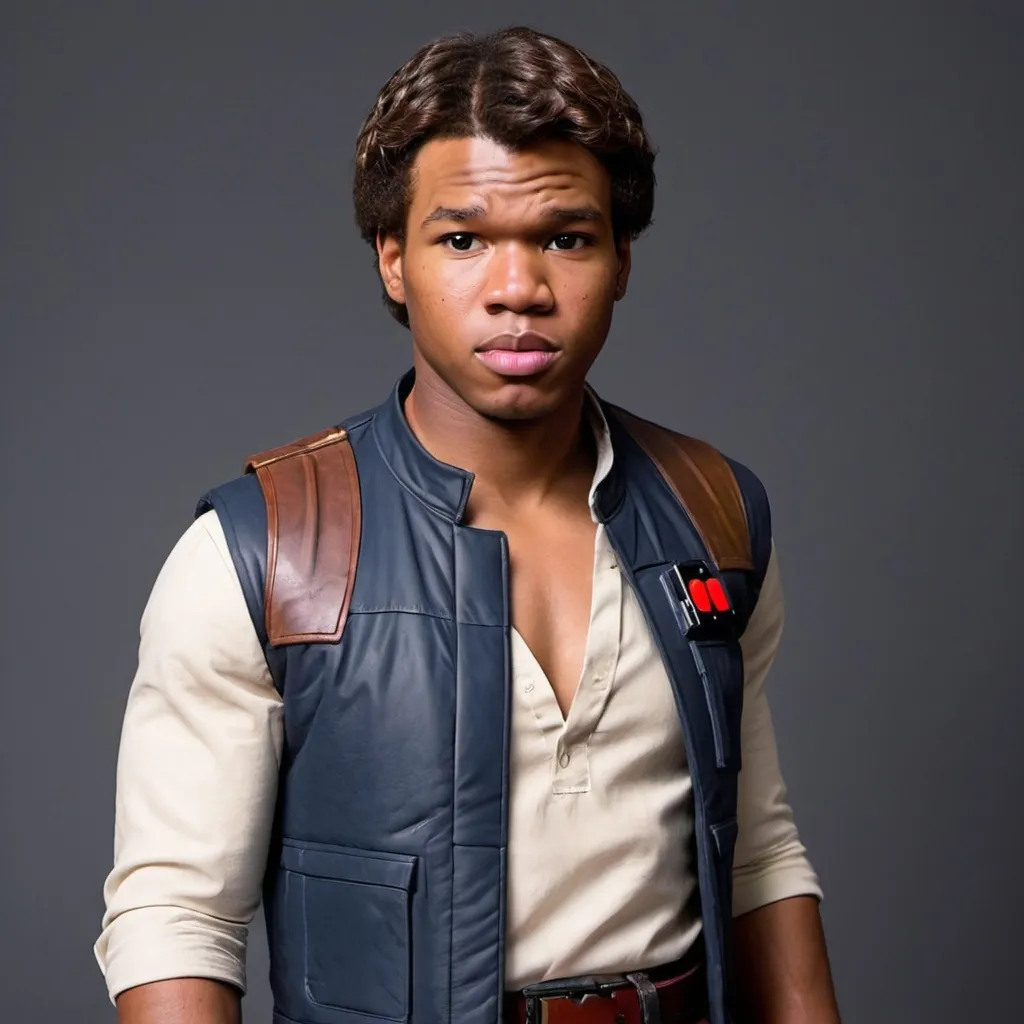 Prompt: Han Solo combined with Saquon Barkely