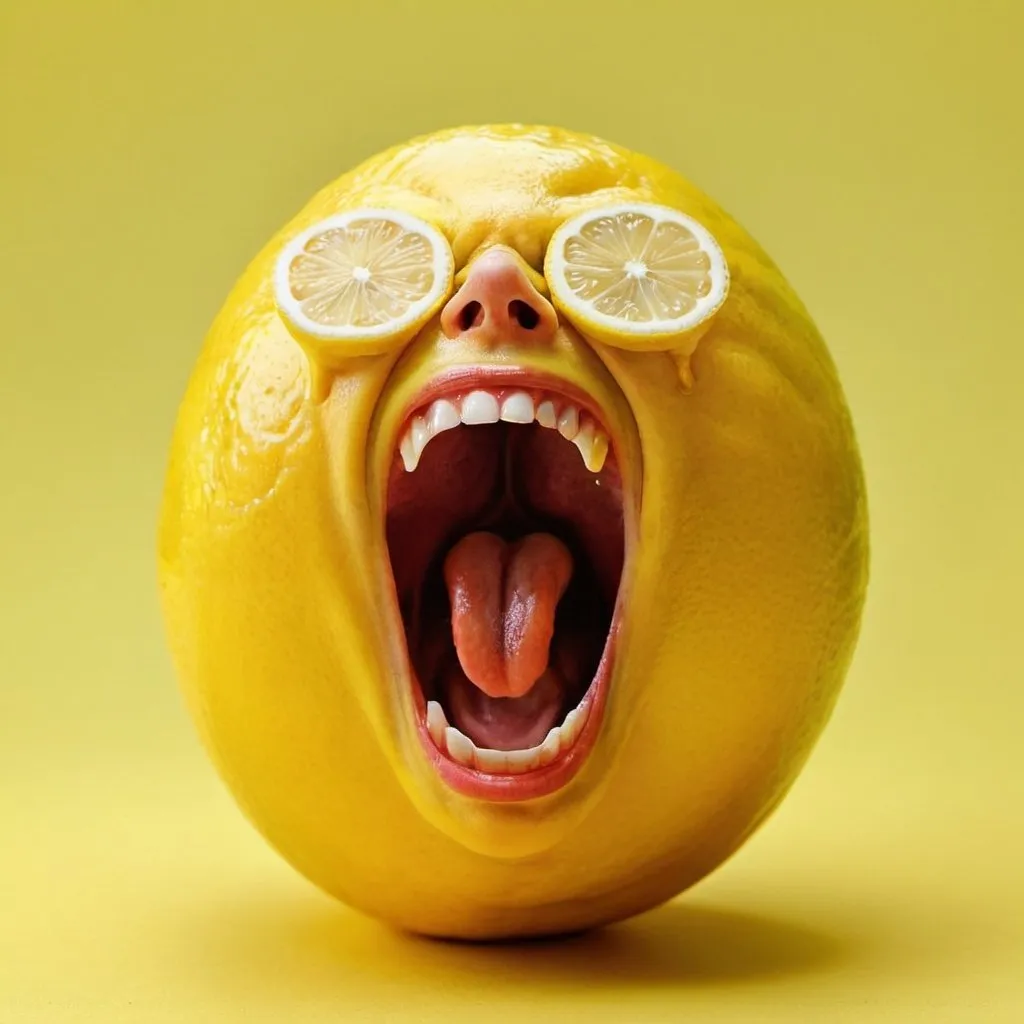 Prompt: Screaming Lemon
