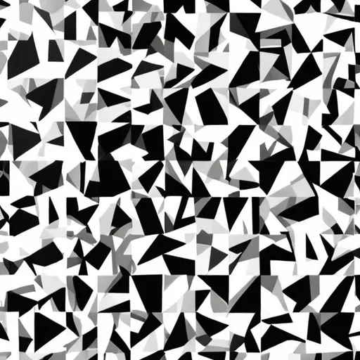 Prompt: A simple black and white pattern representing a paradox 