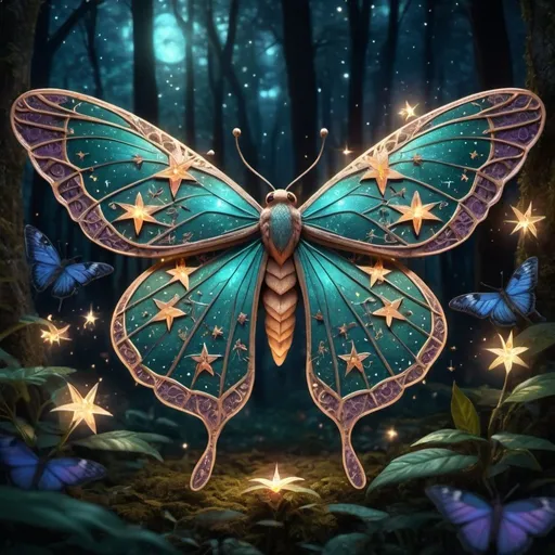 Prompt: star moth