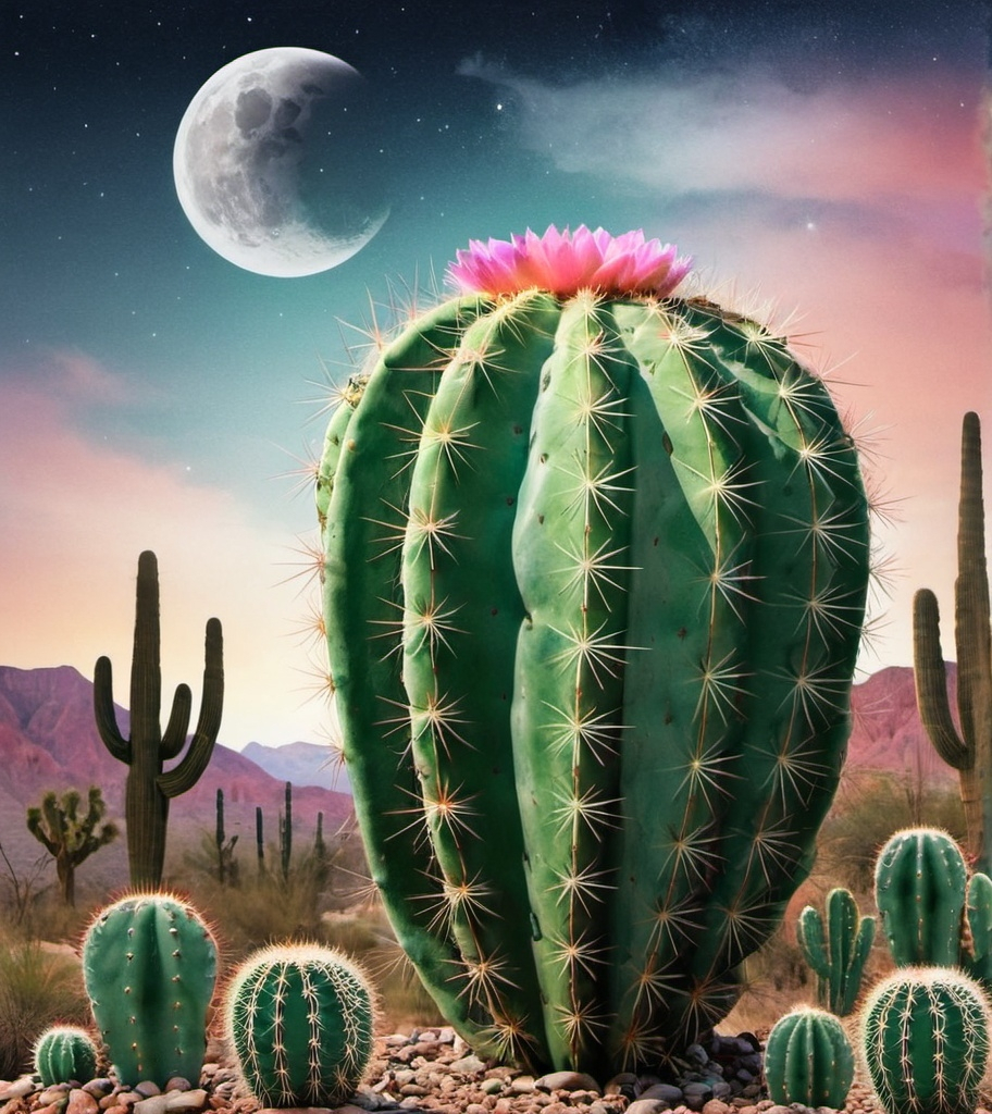 Prompt: A cactus dreaming 


