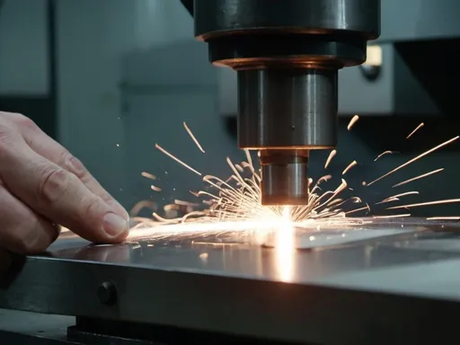 Prompt: Machining Process Grooving on machine