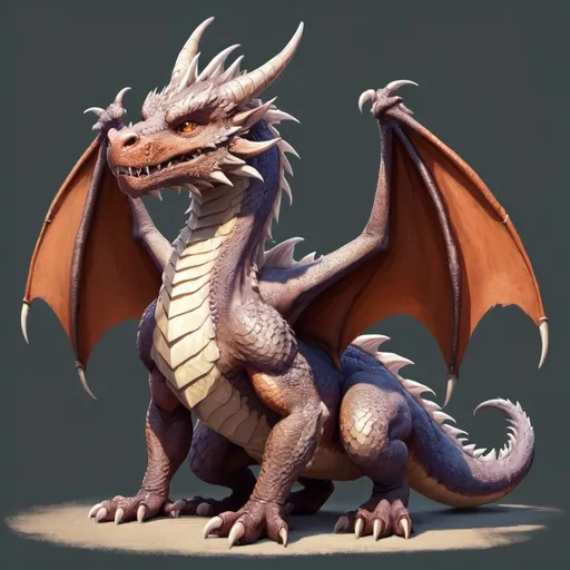 Prompt: a furry dragon, male