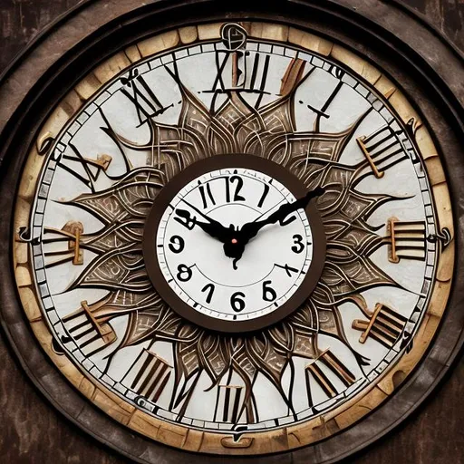 Prompt: clock face with out hands