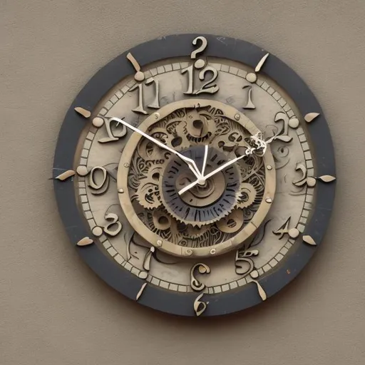 Prompt: clock face with out hands