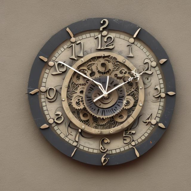 Prompt: clock face with out hands