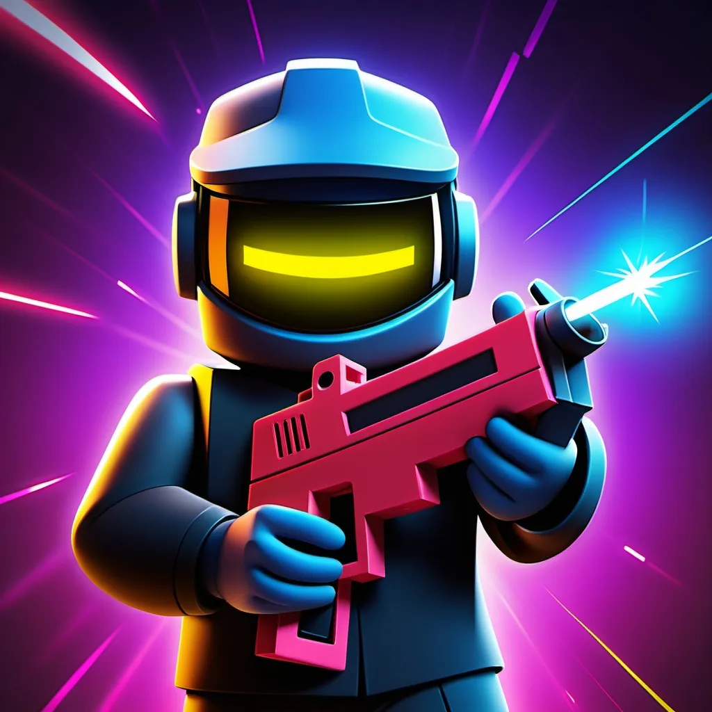 Prompt: Laser Tag roblox game icon