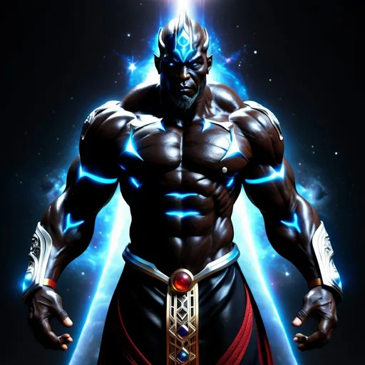 Prompt: black God of universe hyper realistic, full body, high-res, ultra-detailed,
