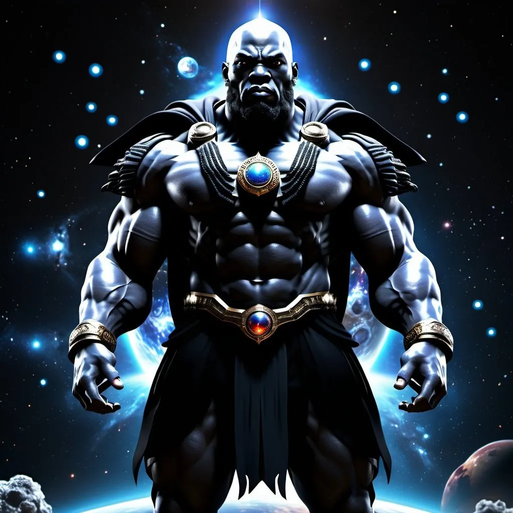 Prompt: black God of universe hyper realistic, full body, high-res, ultra-detailed,
