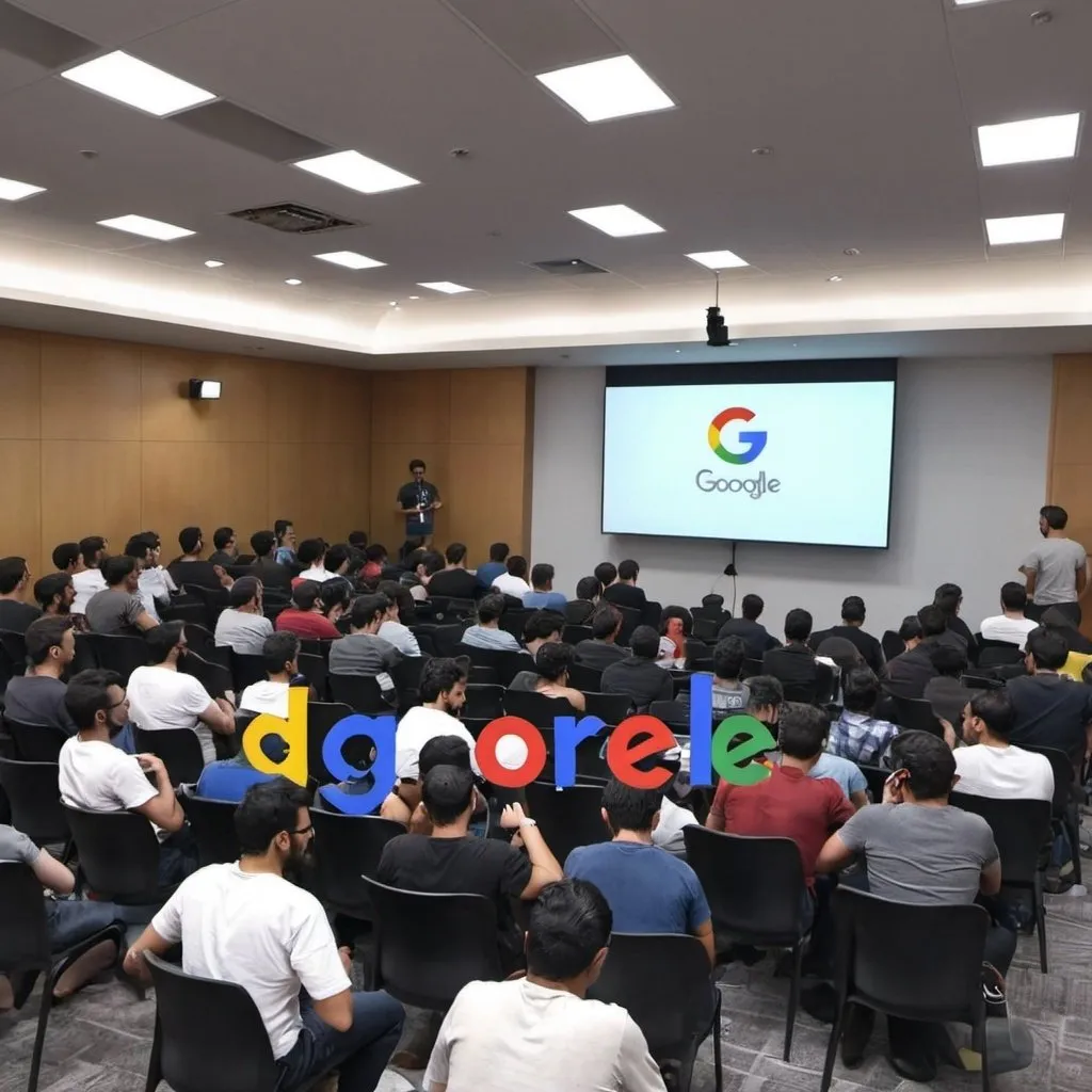 Prompt: google developer group live session 2024,alot of people  join it

