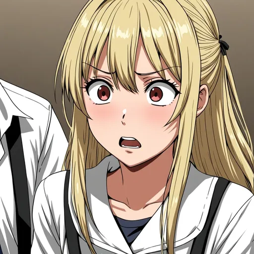 Prompt: anime, girl, detailed,blonde, possessive,nervous,very detailed