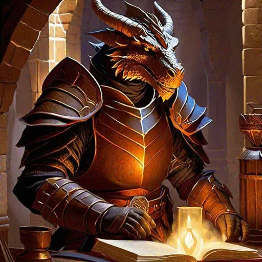 Prompt: Dungeons and Dragons Dragonborn