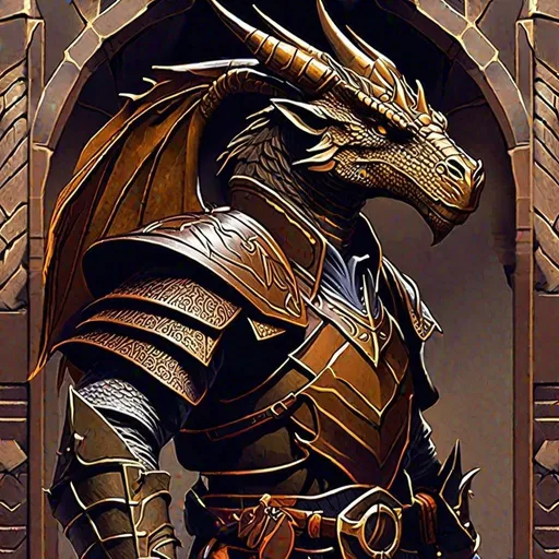 Prompt: Dungeons and Dragons Dragonborn