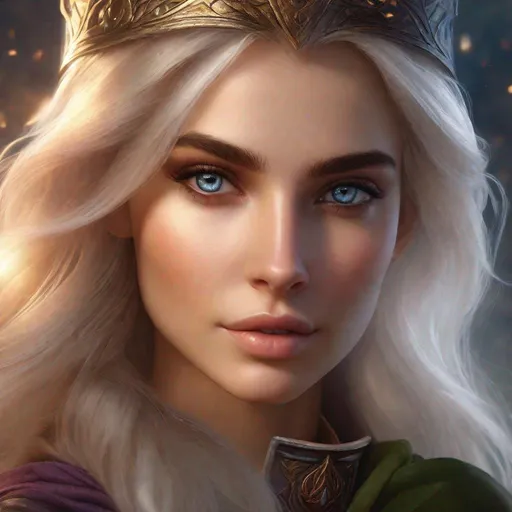 Prompt: high-resolution, Headshot, Realistic, Young adult, Elf, mage, witch, Wizard, High Fae, Fae, 4k, 128k UHD HDR, High quality, Concept art style, Video game style, perfect eyes, perfect face, high resolution eyes