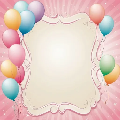 Prompt: A soft but awesome background for a birthday party invitation, without text or place for text