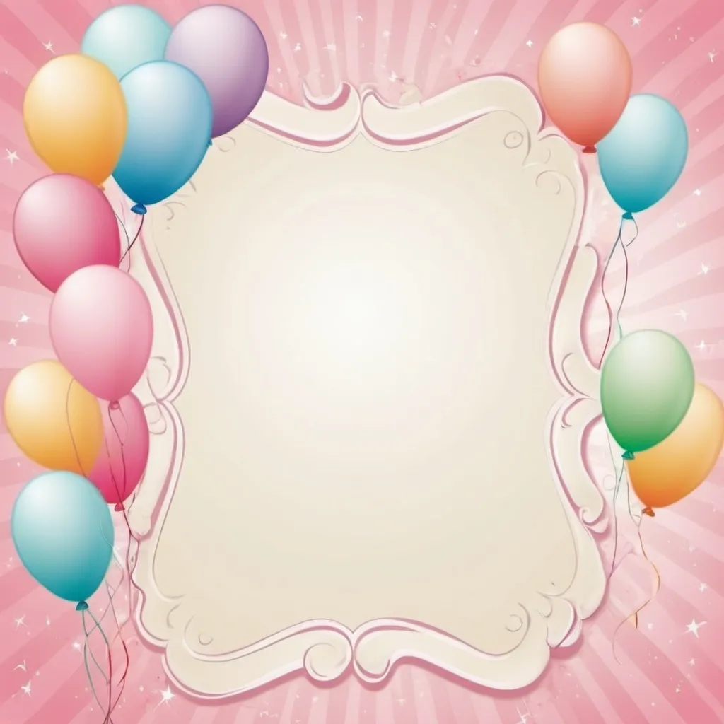 Prompt: A soft but awesome background for a birthday party invitation, without text or place for text