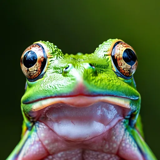 Prompt: close up of a frog