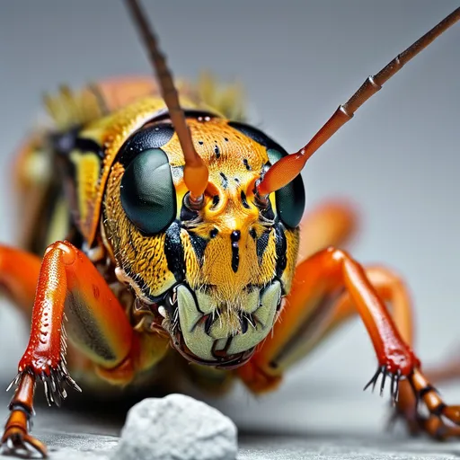 Prompt: close up of a cricket