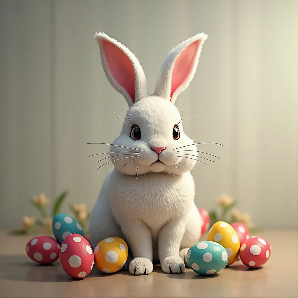 Prompt: create image of real easter bunny