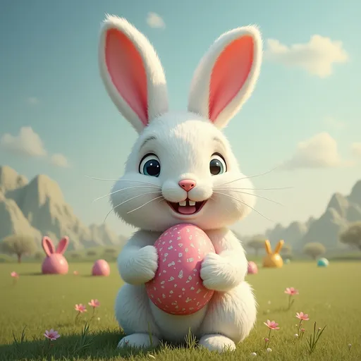 Prompt: create image of real easter bunny