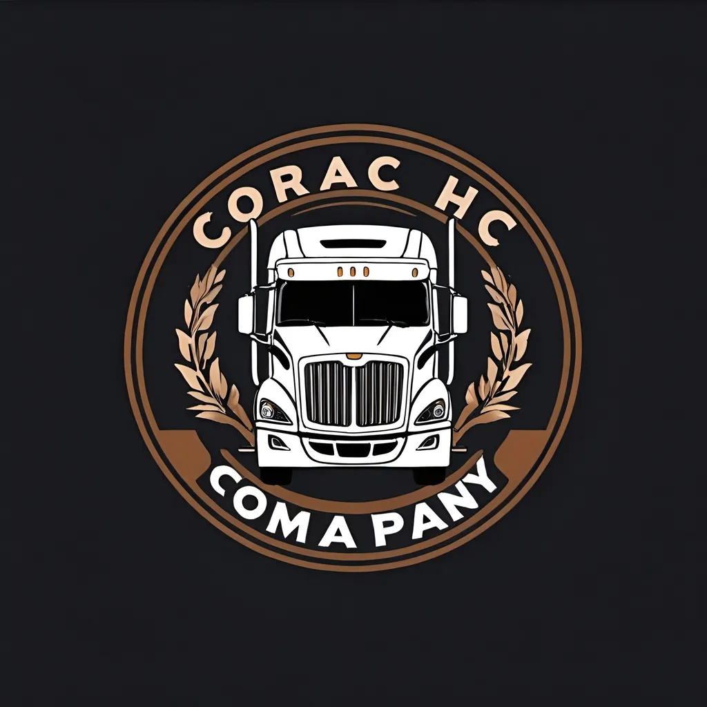 Prompt: Make logo for the trucking name of comapany is CROACH LLC logo should be good visible 