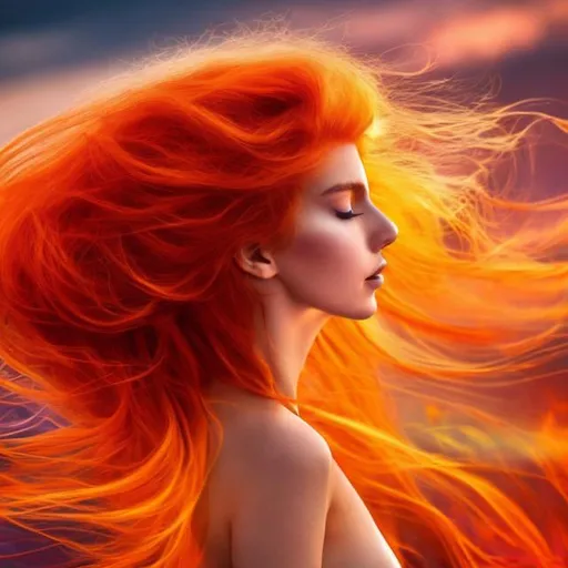 Prompt: In a world of colors, vibrant and bold,
There's a flame-haired beauty, a sight to behold.
With locks like the sunset, a fiery cascade,
In your presence, my heart finds its serenade.

Your eyes, like embers, ignite my desire,
A passionate spark, a burning fire.
In your gaze, I find solace and grace,
Lost in the depths of your crimson embrace.

Your laughter, a melody, a song of delight,
Filling my world with joy and with light.
In your smile, I see a love that's true,
A radiant warmth, forever with you.

Through every season, in every hue,
My love for you, forever it grew.
Red-haired enchantress, my heart's delight,
In your embrace, I've found my light.

So let the world see, let it declare,
The love I hold, the way I care.
For you, the red-haired, my heart's own art,
Forever entwined, never to part.