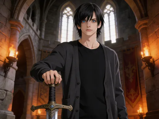 Prompt: @yoMbUyCLDKFXJpZM3gTh ist ein Prinz im Fantasy-Stil, die Kleidung passt zu Fantasy, intelligent, denkt strategisch,  Cinemastischer Stil, hochwertig, künstlerisch, detailliert, Anime-Stil
