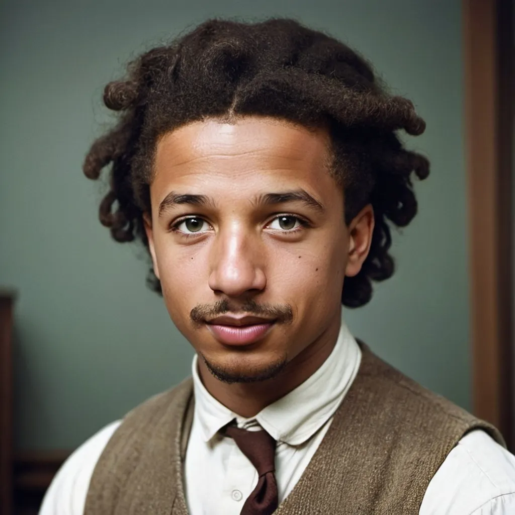 Prompt: young albert einstein as a hollywood actor very attractive man in color very attractive looks like gojo and Micheal b Jordan 