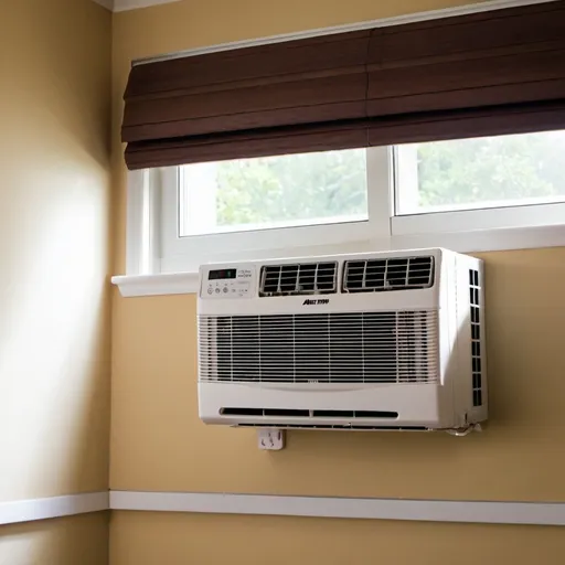 Prompt: window mounted air conditioner