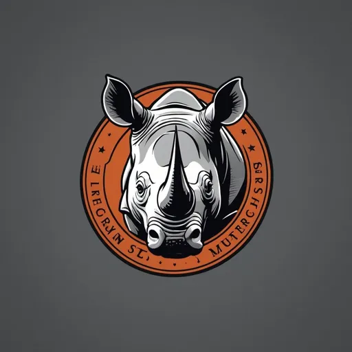 Prompt: Create a logo of rhinoceros for a clothing manufacturing brand 