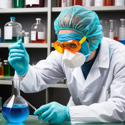 Prompt: Safety tips for working with nitric acid
in laboratory 
