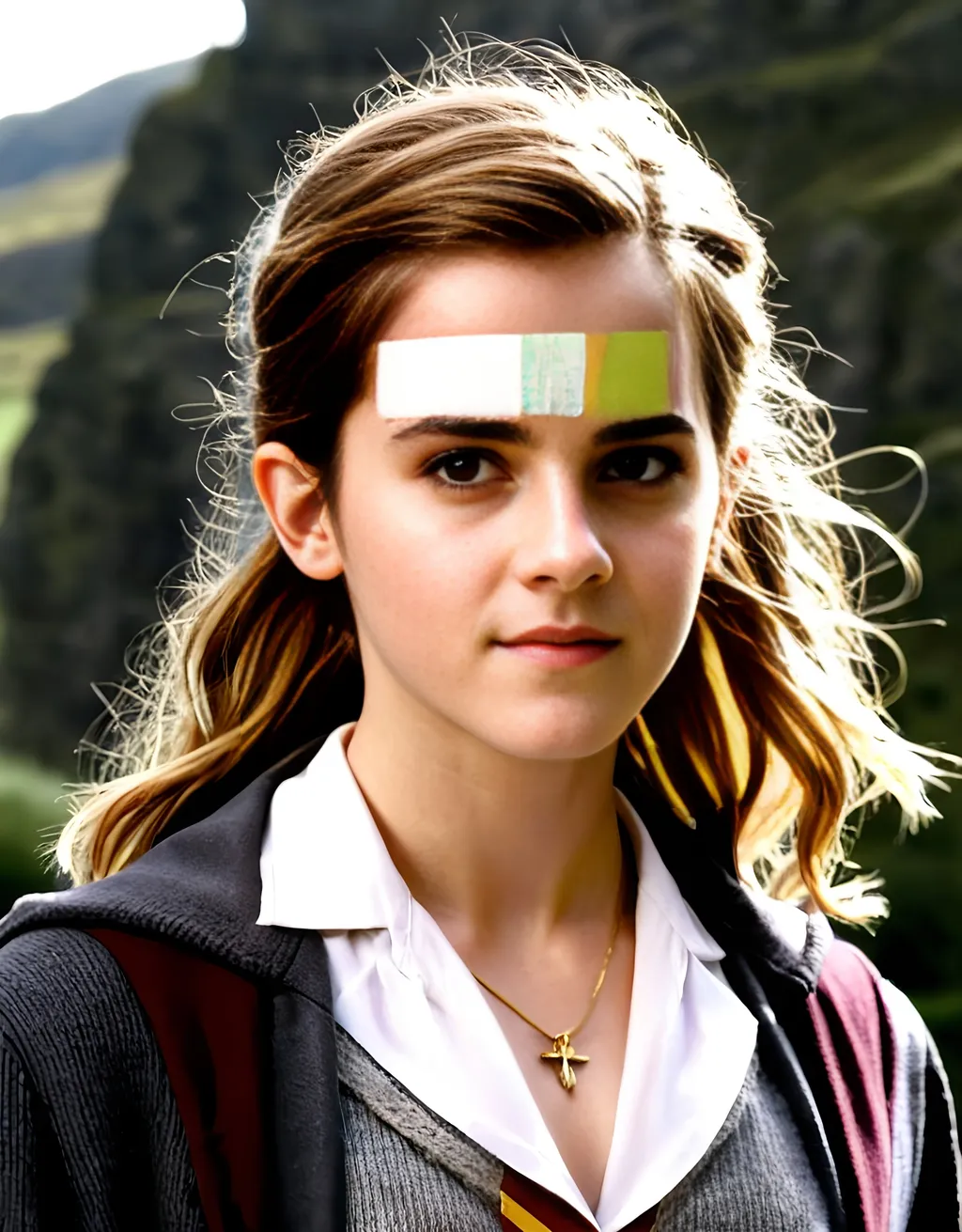 Prompt: Front View of Emma Watson as Hermione Granger