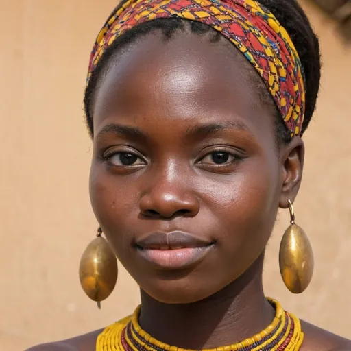 Prompt: picture of the face of a beninese woman in her 20s