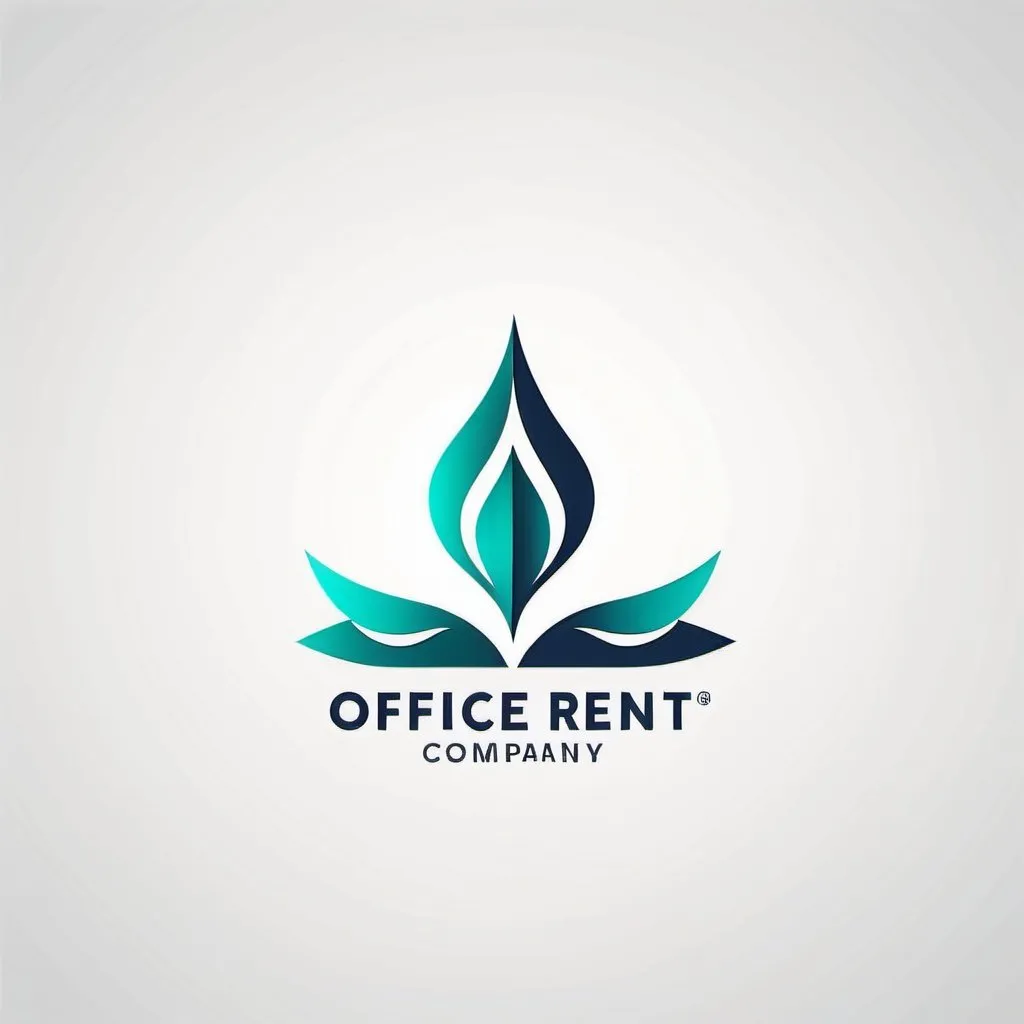 Prompt: Logo for office rent company ON WHITE BACKGROUND minimalistic style