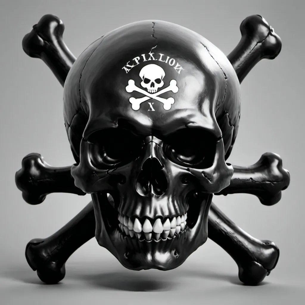 Prompt: Explosix skull and bones


