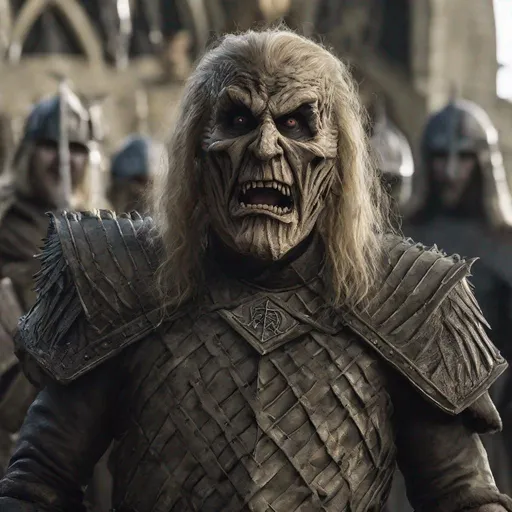 Prompt: Eddie from Iron Maiden in game of Thrones