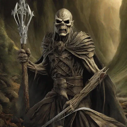 Prompt: Eddie from Iron Maiden in Lord of the Rings