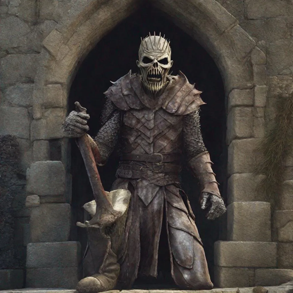 Prompt: Eddie from Iron Maiden in game of Thrones