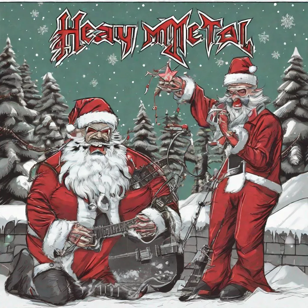 Prompt: Heavy Metal x-mas