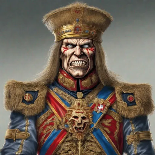 Prompt: Eddie from Iron Maiden is a tsar