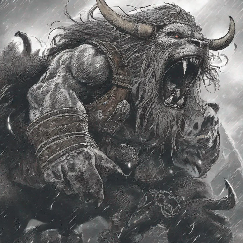 Prompt: Viking beast