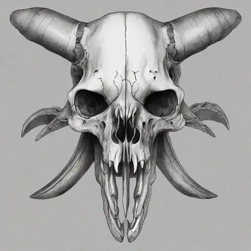 Prompt: Animal skull