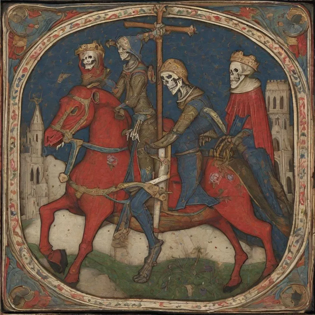 Prompt: Medieval death